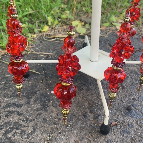 Vintage Red Classic Ornaments Raz Holiday - Picture 7 of 14